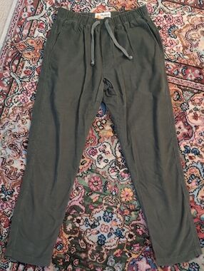 Mollusk Olive Drawstring Corduroy Pants